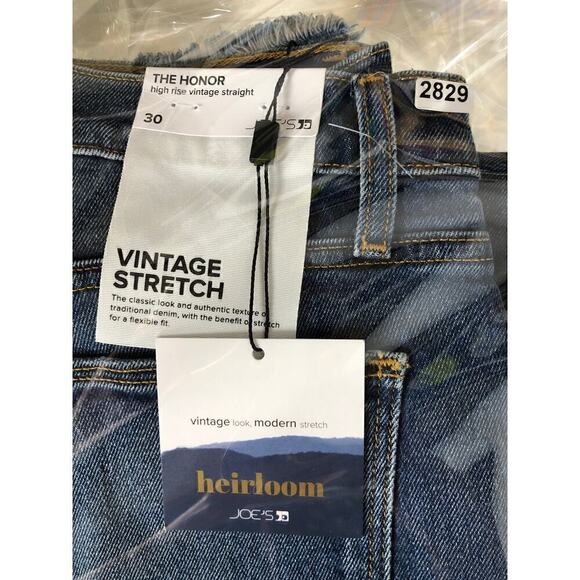 Joe's Jeans The Honor Jeans High-Rise Vintage Straight Button Fly Kersh NWT 30 - Picture 8 of 8